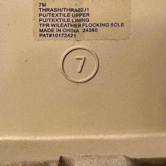 Taupe Beige Chunky Suede Boots Women Size 7 - Picture 7 of 7